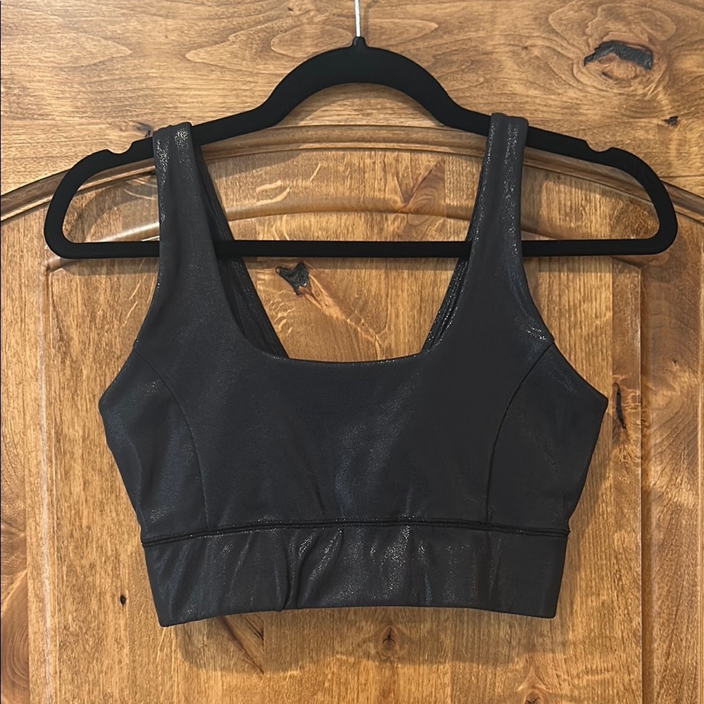 Black Iridescent Women's Sports Bra